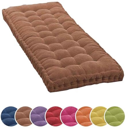 Bankkissen für den Außenbereich, 40 x 40 cm, 3-Sitzer-Schaukel, Terrassenmöbel, Kissen für Gartenliege, Bank, Größe 50 x 160 cm, Braun