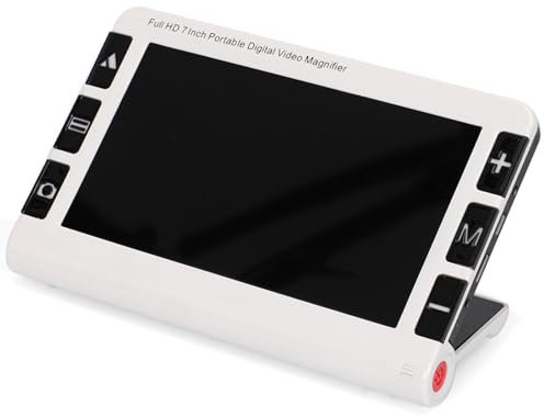 Digital Video Förstoring Apparat Läshjälpmedel - Bärbar Elektrisk Förstoringsglas 7 Tum, Hopfällbar Handhållen Uppladdningsbara Synhjälpmedel för Svagsyn, 2-32X LCD-Skärmszoom