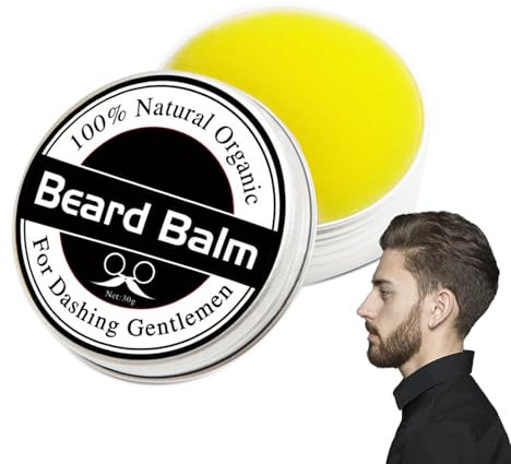 Rostblant 30g Natürlicher Bartbalsam, Bartbalsam Männer, Feuchtigkeitsspendender Bartbalsam,pflegender Bart Balsam Bartwachs, 100% natürliches Bartbalm Bartpflege für den Mann