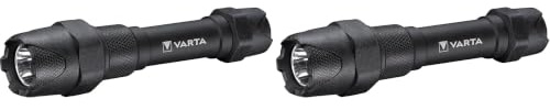 Varta Taschenlampe LED 6 Watt inkl. 2x AA Batterien, Indestructible F20 Pro Leuchte, Lampe, Arbeitsleuchte mit zwei Leuchtmodi, extrem robuste Taschenleuchte, wasser- und staubgeschützt, (2er Pack)