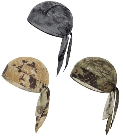 Cycling Skull Cap Bandana Men Camo Cap Head Bandanas Cycling Caps Under Helmet Running Hat Mens Durag Caps
