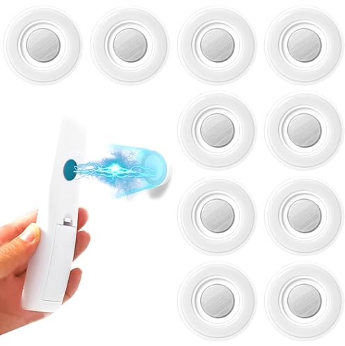 10 Pièces Support De TÉLÉCommande MagnÉTique AmÉLiorÉ, Support De TÉLÉCommande Auto-AdhÉSif À Double Aimant, sans Perçage, Universel pour TÉLÉCommande TV/Climatiseur/Ventilateur (Noir)