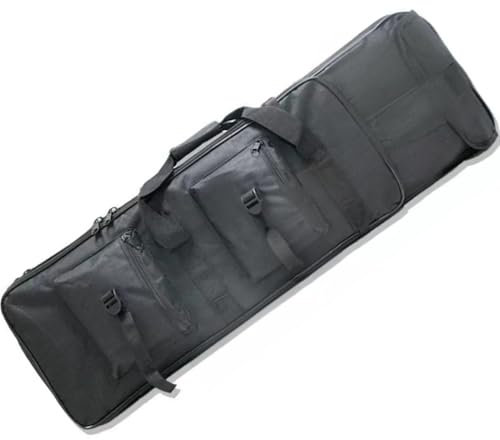 Soft Padded Rifle Case, Tactical Rifle Case, 81/94/118CM Waffentasche Mit Justierbarem Schultergurt, für Langwaffen Luftgewehr Gewehr Jagd(Black,32in/81cm)