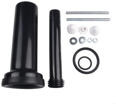 Eawfgtuw Wall Mounted Toilet Frame Connection Pipe Set 300Mm With 90Mm Toilet Connection And 45Mm Flush Pipe Extension For Tank System Bathroom Installation