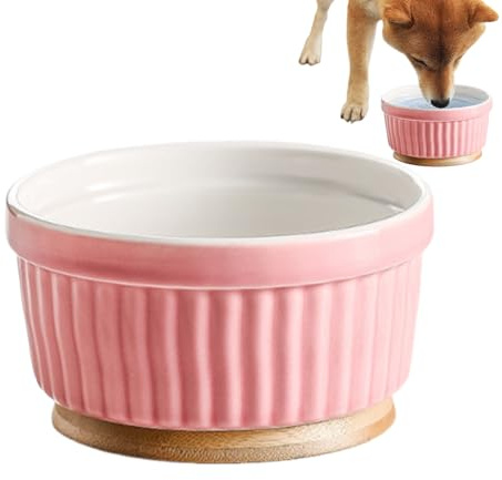 Gupcaqosjw Ciotola per cani riscaldata | Ciotola dell'acqua per cuccioli in ceramica costante | Ciotola termica per cani | Per i proprietari di cuccioli animali domestici rifugio climi freddi stagione