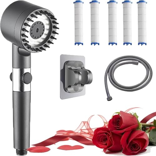 Shower, 3 Modes De PulvéRisation + Pause, Tuyau Flexible De 1,5 M, éConomie D'Eau Et D'éNergie (1pcs)