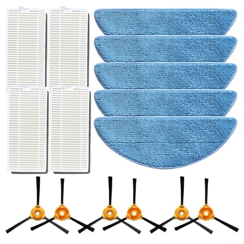 BEAZOOM Kit de accesorios para aspiradora Conga M50/M50 con cepillos laterales, filtros HEPA y paños de fregona, 1 juego