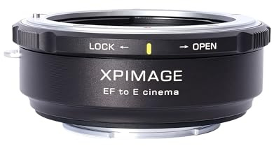 XPIMAGE Lens Mount Adapter Ring Compatible with Canon EF Lens to Sony E Cinema Camera