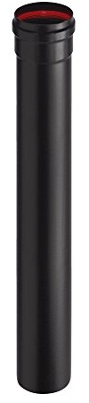 ALA2MM Aeternum Pellet Y40100150100 Canal de fumée en porcelaine, noir