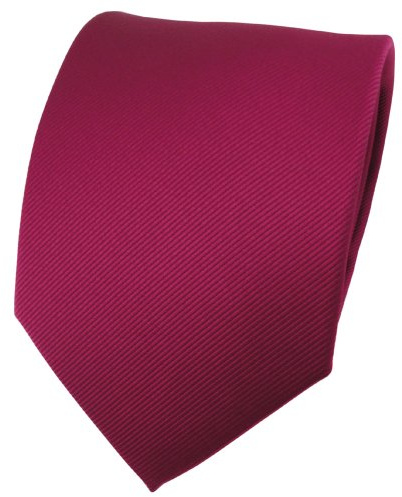 TigerTie Designer Krawatte in Uni Einfarbig - Rips Struktur - Binder Tie
