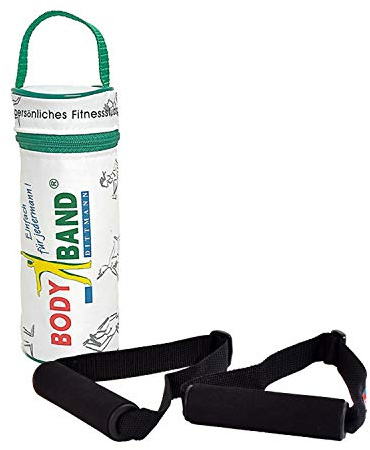 DITTMANN Body Band 2.5 m stark grün mit Griffen von Oliver Trainingsband Multifu