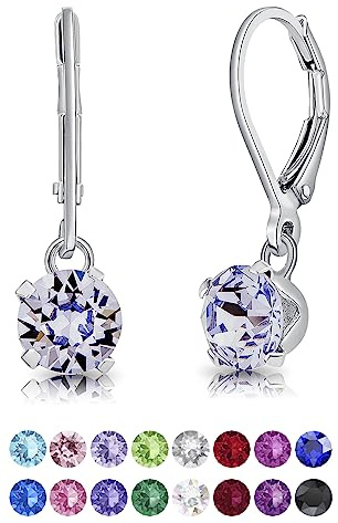 Cristal Violet - Cristaux - Argent 925 - Boucle doreille Diamant Homme - Bijoux Violet Femme - Boucle d oreille Femme Violette - Lavande de Provence