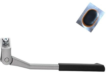 Ursus Mooi 90 Fahrrad Ständer 26-28 verstellbar Silber inkl. Schlauchflicken