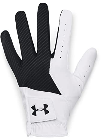 Under Armour Mens Full Finger Gloves Ua Medal Golf Glove, Black, 1349705-001