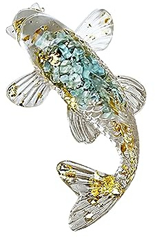 URFEDA Kristall Auto-Armaturenbrett-Ornament Funkelndes Glas Fisch Zuhause Büro Dekoration