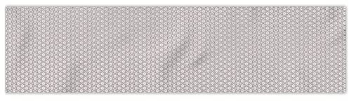 MuchoWow® Balkon Sichtschutz Sichtschutzmatte Balkonbanner Abdeckung für Terrasse Balkon Windschutz Blickdicht Wetterfest 500x120 cm Muster - Geometrie - Blumen - Grau