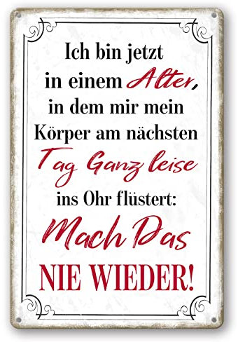 Metallschilder Sprüche Metall Vintage Poster Café Lustige Metallschild Deko Humor Küchenschilder Büro Retro Werkstattschild Geschenkidee Gartenschilder 20x30 cm