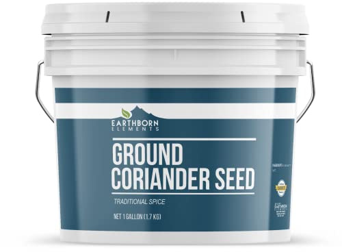 Earthborn Elements Ground Coriander Seed 1 Gallon Bucket, Marinades & Dry Rubs, Bulk Size