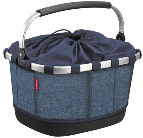 Klick-fix Unisex – Erwachsene Klickfix Fahrradkörbe, Twist Blue, 42x33x28 cm
