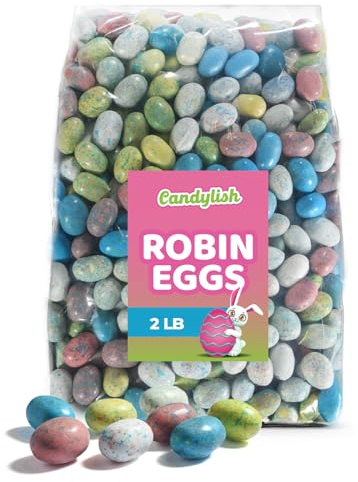 Whoppers Robin Eggs Easter Candy, 2LB - Delightful Milk Chocolate-Covered Malt Balls in Pastel Colors, Ideal for Easter Egg Hunts and Baskets (2 Pound)