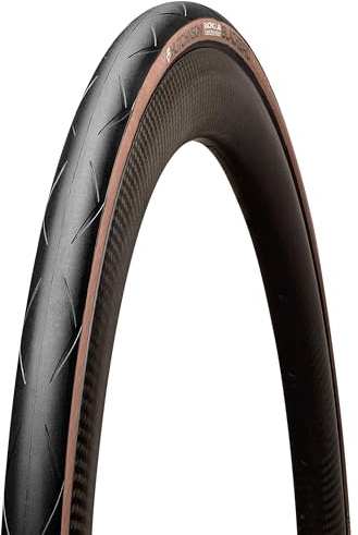 HUTCHINSON Pneumatico per bicicletta da strada BLACKBIRD TLR HOOKLESS TAN 700x28 Tubeless Ready nero e marrone