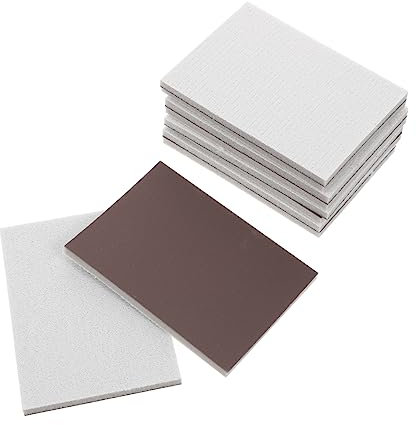 Uonlytech Spugne Abrasive 10 Pezzi 2000 Grane in Spugna e Smeriglio, Resistenti allo Strappo, per Lucidare Modelli e Telefoni