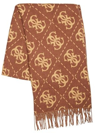 Sciarpa donna Guess brown/ochre multilogo C25GU40 AW5217VIS30 MARRONE