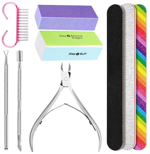 Kit de cuidado de uñas, conjunto de limas de uñas - Juego de manicura profesional para mujer | Kit de cuidado de uñas lavable de acero inoxidable para mujeres, adultos, amigos y familia