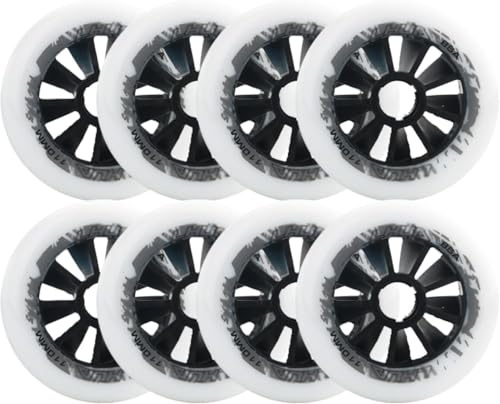 WSDAV Inline Skate Rollen 85A 90MM/100MM/110MM (8er Pack), Competition Rollen, Indoor und Outdoor Training Rollen, Ersatzrollen