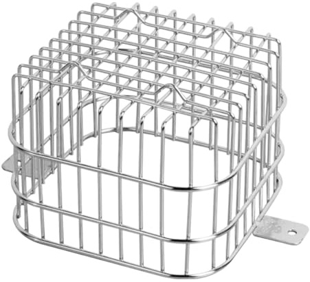 LOVIVER Copertura per grondaia, Filtro per pluviale, Rete per grondaia Quadrata in Acciaio Inox, Protezione Anti-intasamento, 13x10cm a