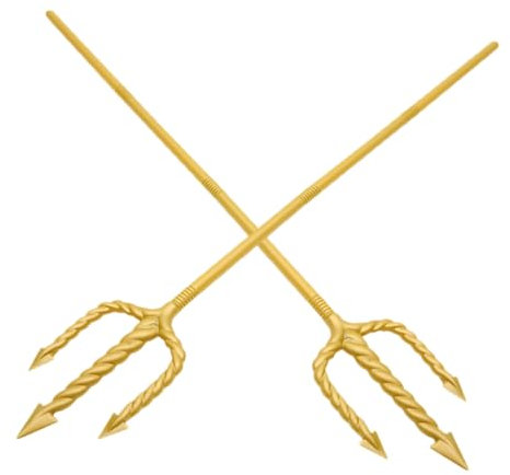 Cabilock 2 Pezzi Forcone Diavolo per Halloween Accessori Costume per Cosplay Facile Assemblaggio Design Intricato Sicuro per Età Adatto e Travestimenti