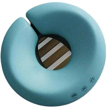 Massagekissen Kopf Loch Ergonomisches Massage-Liegekissen Relax Memory Foam Kopfstütze Beauty Salon Gesichtskissen for Nickerchenkissen(Blue)