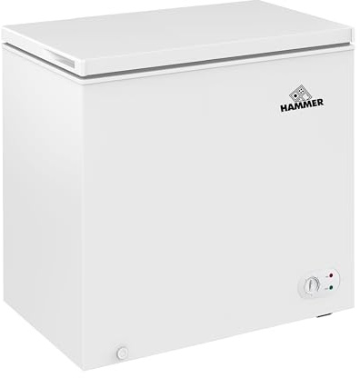 Congelatore a Pozzetto HAMMER 210LT Indipendente HC258CNEWH, CLASSE E 81,4x55,4x85,2cm BIANCO