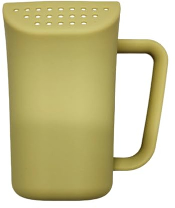 Gobelet ergonomique pour lavage de tête de bébé avec design en silicone souple et contrôle de l'eau pour le bain