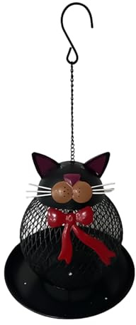 Mangiatoie Per Uccelli Selvatici | Stazione Di Alimentazione A Forma Di Gatto A Prova Di Scoiattolo | Mangiatoie Di Grande Capacità,Per Giardino, Cortile, Balcone, Portico E Patio
