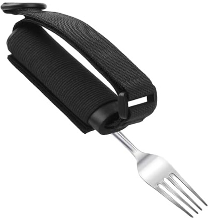da pranzo adattiva: fascia elastica di supporto per il palmo, stabilizzatore di presa universale | Polsino per l'assistenza all'alimentazione, comodo dispositivo di assistenza per l'alimentazi