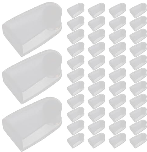 JEWEDECO 200 St Transparent Keychain Clasp Plastic Snap Clip For Crafts Bag Charms And DIY Card Holder Secure Connector Tabs
