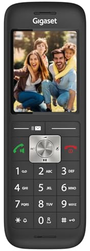 Gigaset CL660HX DECT-Mobilteil mit Ladeschale, Farbdisplay, Schwarz
