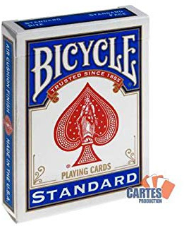 Set mit 54 Karten Fahrrad Blau: White Magic Duplex