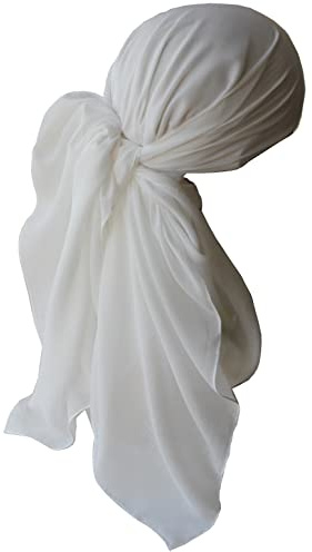 Deresina Headwear Frauenalltags Weiche Quadratisch Kopftücher (Cream)