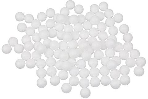 100pz 20mm Palline In Gommapiuma Modellazione Bianco Mestiere Polistirolo