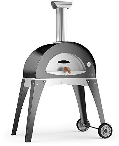 Horno de Leña para exterior (acero Alfa Pizza Ciao M gris plata