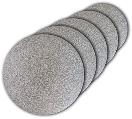 Cake Company dünne Tortenplatte rund 30 cm Ø | 5 Stück, 3mm dick | Cake Board rund silber | auch für dicke und mehrstöckige Torten | hochwertige Alukaschierung