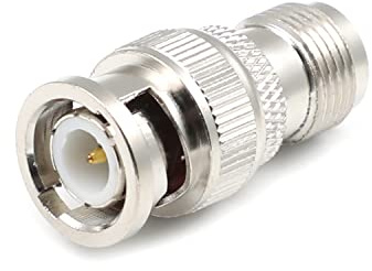 Othmro Connecteur adaptateur droit BNC mâle vers TNC femelle Jack M/F argenté