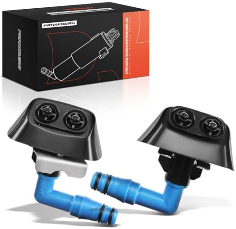 Frankberg 2x Waschwasserdüse Pumpe Hubzylinder Scheinwerferreinigung | Vorne, Links, Rechts; Kompatibel mit 9-3 Cabriolet YS3F, 93 D75 D79 E79 YS3F, 9-3 Kombi E50, 9-3 Kombi YS3F
