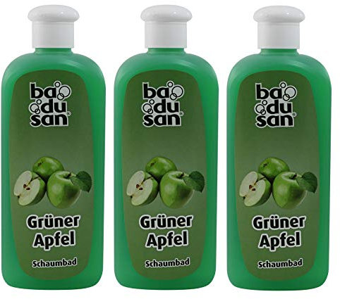3er Pack Badusan Badezusatz Schaumbad Grüner Apfel 3 x 500 ml