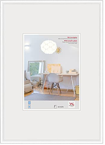 walther design Cadre photo walther design format affiche blanche avec verre d’art, cadre en plastique New Lifestyle KVX691W