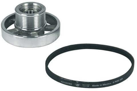 easyPART passend für EUROPART 10034628 Riemenscheibe wie Blomberg 492204401 | mit Riemen 285PH4E für Trockner, Bitte auf zugehörige Gerätebezeichnung achten, 491500303, 285 PH4E, 285PH 4E, 285PH4 E