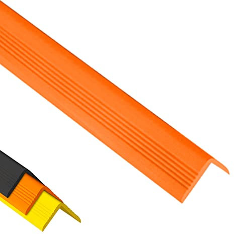 Eckschutzprofil eckschutzkanten L-förmig Weiche Eckschutzleisten Für Wände, Sicherheit Selbstklebend Kantenschutz Für Stufen/ Eckschutz Kantenschutz, Für Haus Küche Büro ( Color : Orange , Size : Leng