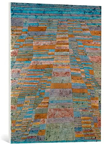 kunst für alle Leinwandbild: Paul Klee Haupt- und Nebenwege - hochwertiger Druck, Leinwand auf Keilrahmen, Bild fertig zum Aufhängen, 60x75 cm